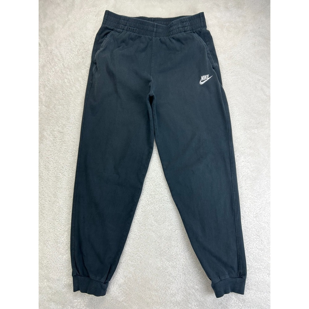 Nike Sportswear Club Knit Jogger Pants Kids XL Black Elastic Waist Tapered Leg